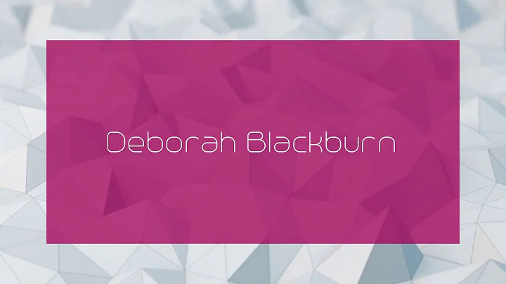 Deborah Blackburn Photo 18