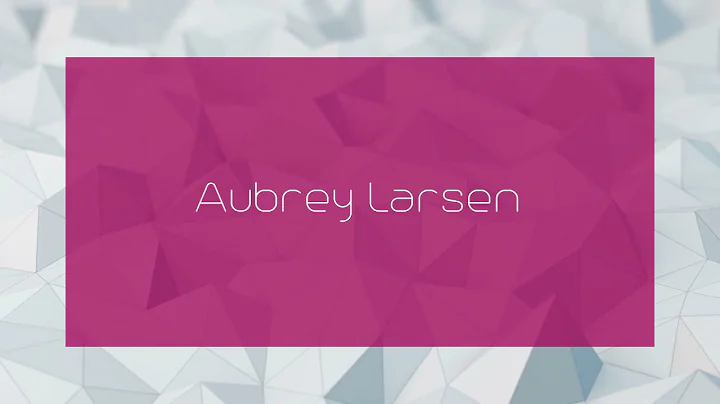 Aubrey Larsen Photo 9