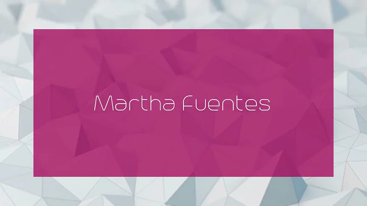 Martha Fuentes Photo 34