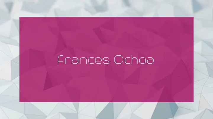 Frances Ochoa Photo 25