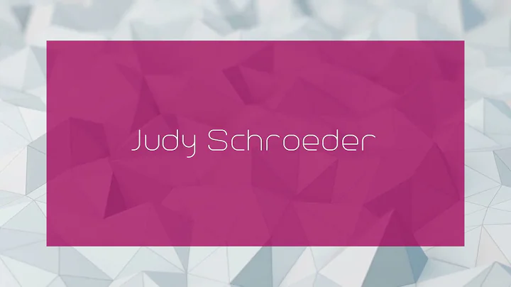 Judy Schroeder Photo 30