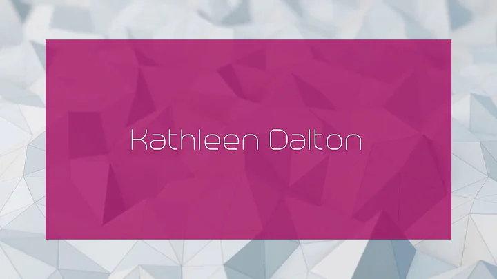 Kathleen Dalton Photo 35