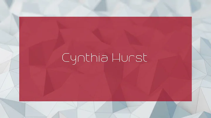 Cynthia Hurst Photo 28