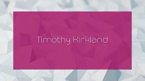 Timothy Kirkland Photo 30