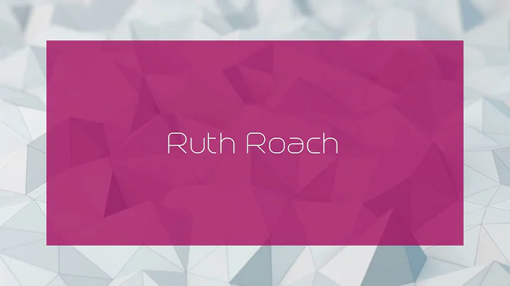 Ruth Roach Photo 12