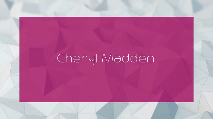 Cheryl Madden Photo 25