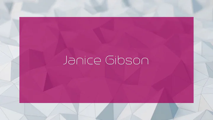 Janice Gibson Photo 35