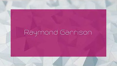 Raymond Garrison Photo 31