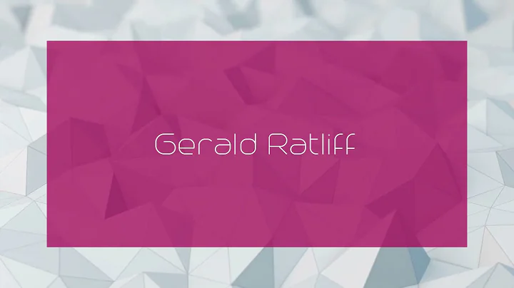 Gerald Ratliff Photo 21