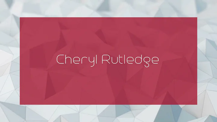 Cheryl Rutledge Photo 24