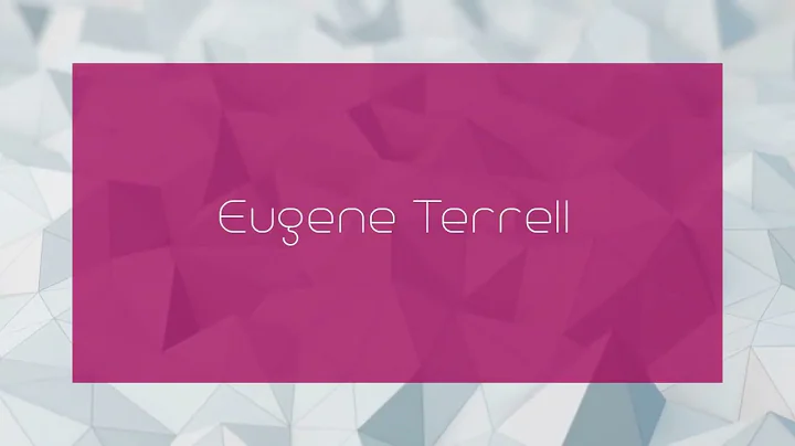 Eugene Terrell Photo 18