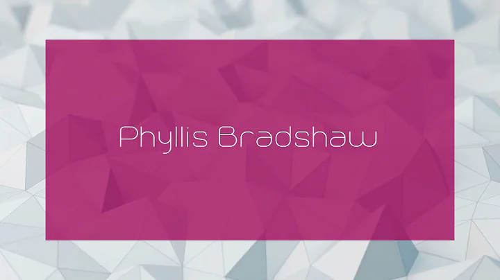 Phyllis Bradshaw Photo 21
