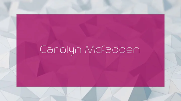 Carolyn Mcfadden Photo 20