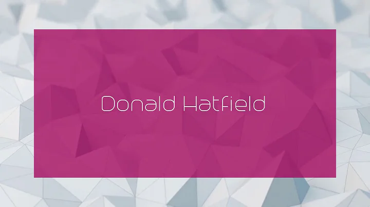 Donald Hatfield Photo 15