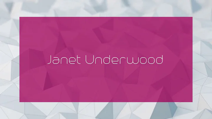Janet Underwood Photo 27