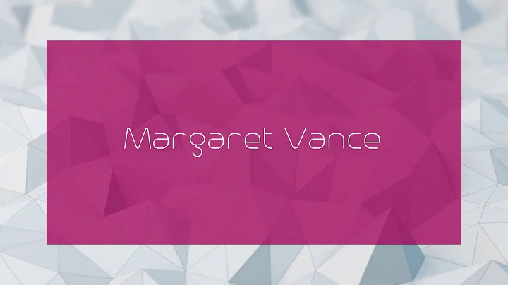 Margaret Vance Photo 30