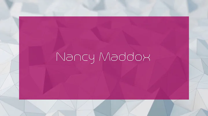 Nancy Maddox Photo 23