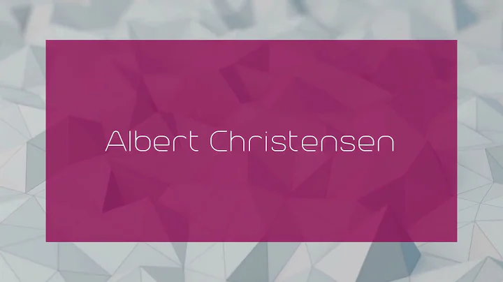 Albert Christensen Photo 28