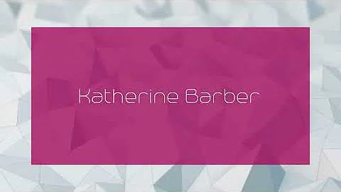 Katherine Barber Photo 37