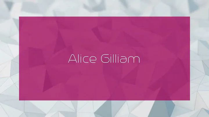 Alice Gilliam Photo 14