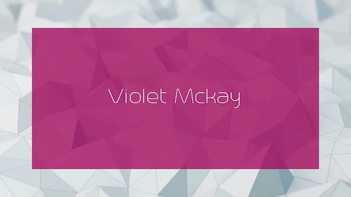 Violet Mckay Photo 18