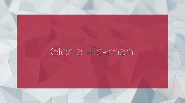 Gloria Hickman Photo 21