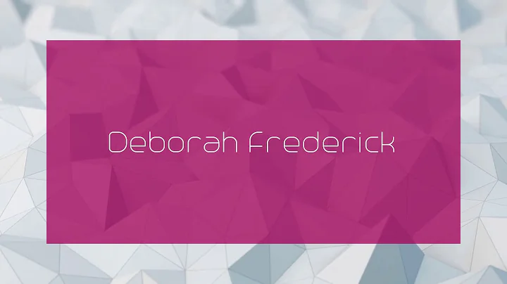 Deborah Frederick Photo 19