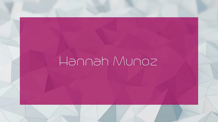 Hannah Munoz Photo 21