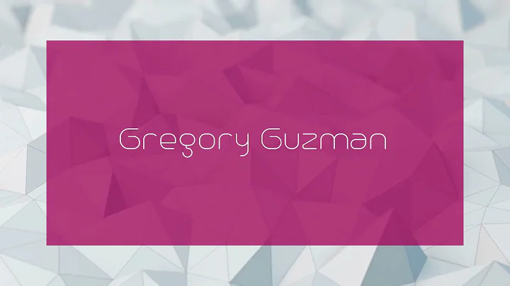 Gregory Guzman Photo 23