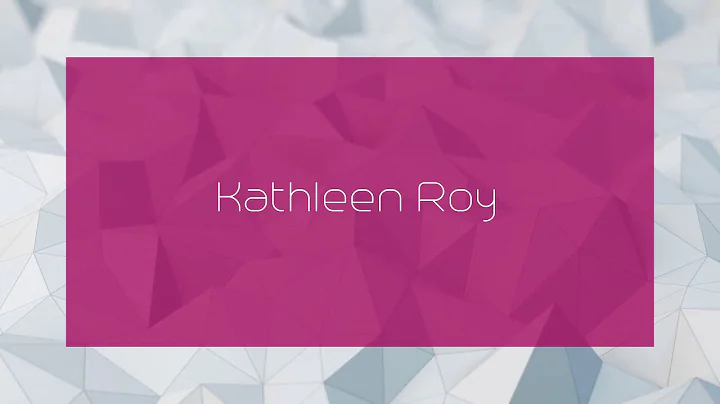 Kathleen Roy Photo 28