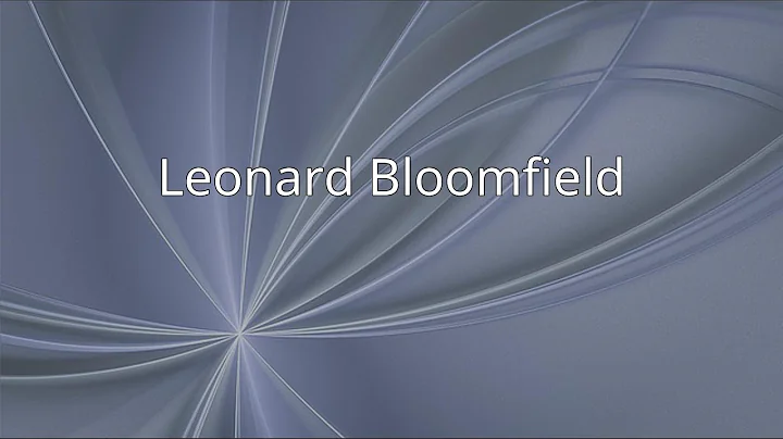 Leonard Bloomfield Photo 7