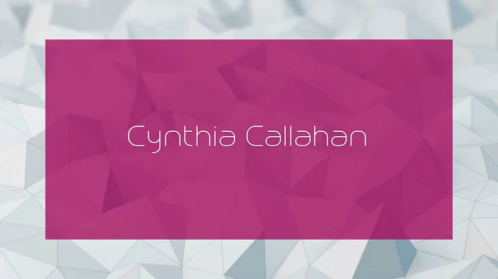 Cynthia Callahan Photo 30