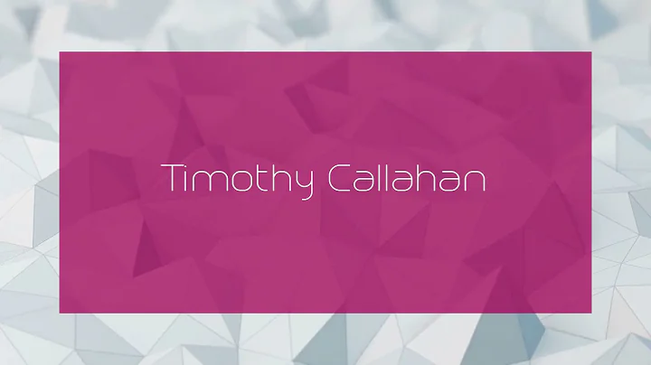 Timothy Callahan Photo 41