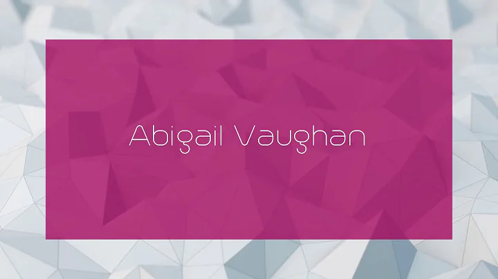 Abigail Vaughan Photo 23