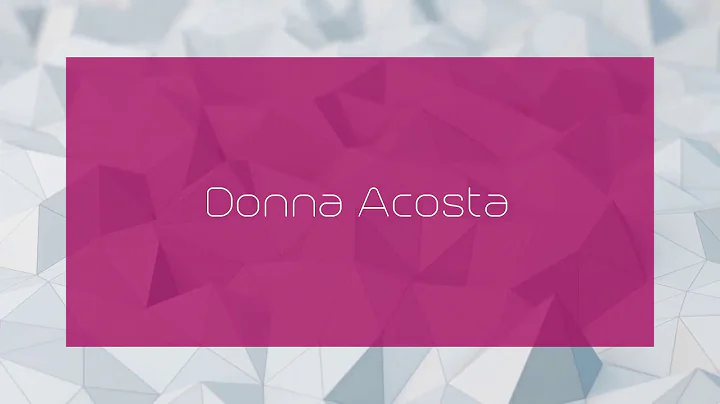 Donna Acosta Photo 26