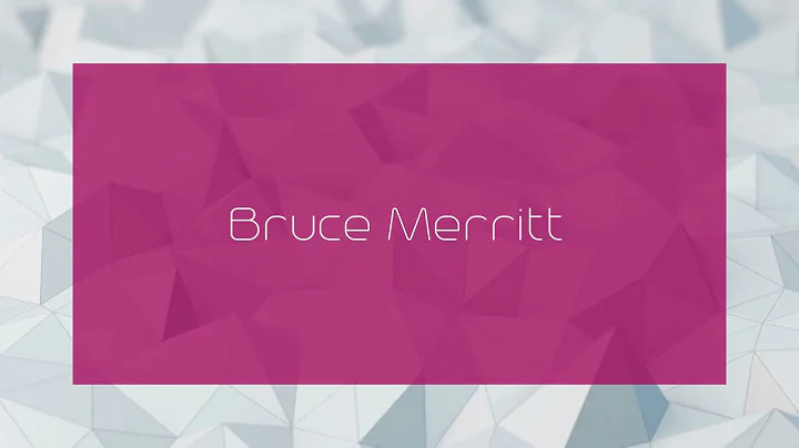 Bruce Merritt Photo 26
