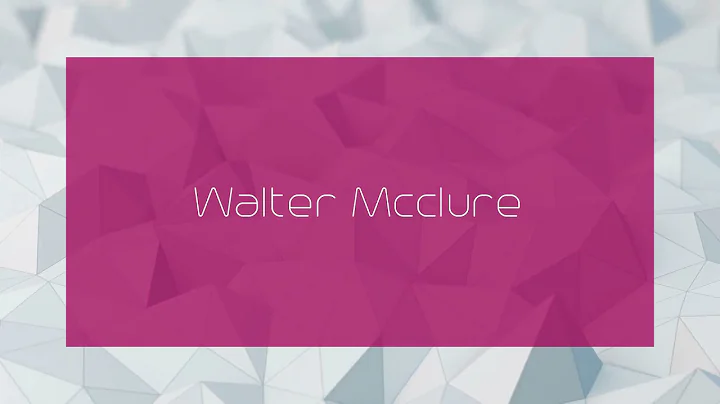 Walter Mcclure Photo 20