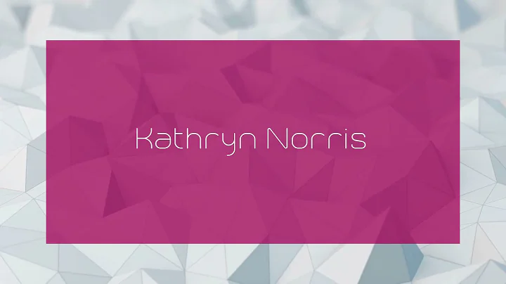 Kathryn Norris Photo 31