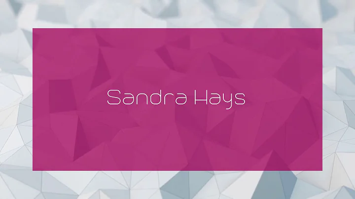 Sandra Hays Photo 32