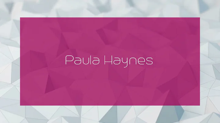Paula Haynes Photo 31