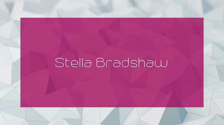 Stella Bradshaw Photo 17