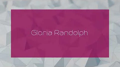 Gloria Randolph Photo 24