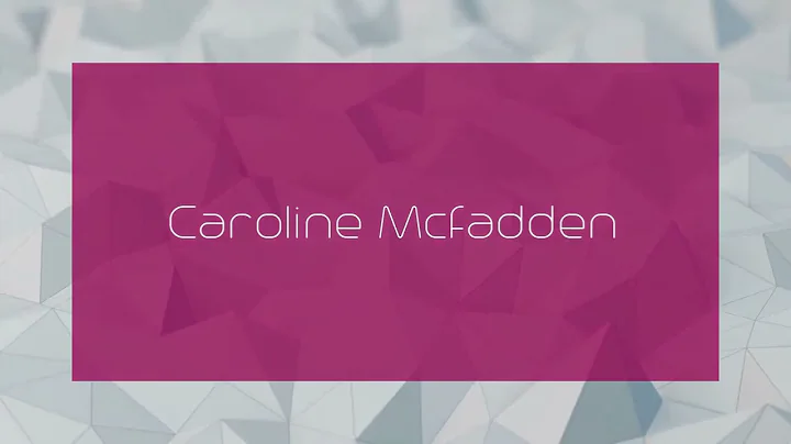 Caroline Mcfadden Photo 28