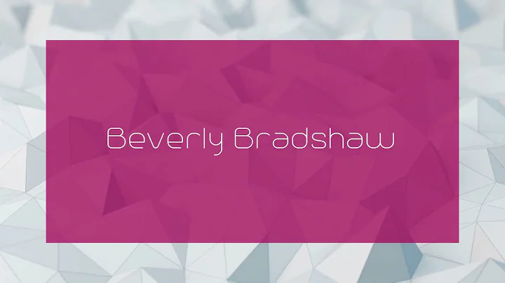 Beverly Bradshaw Photo 31
