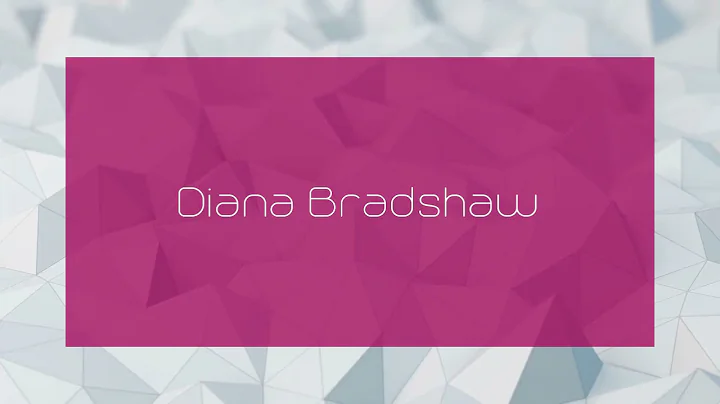 Diana Bradshaw Photo 27