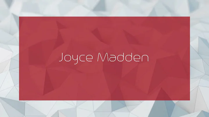 Joyce Madden Photo 22