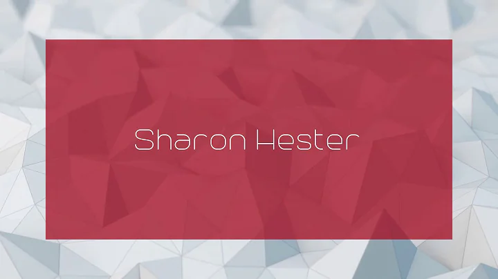 Sharon Hester Photo 38