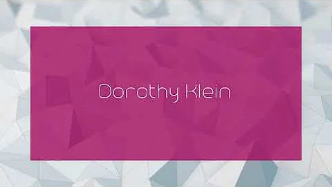 Dorothy Klein Photo 26