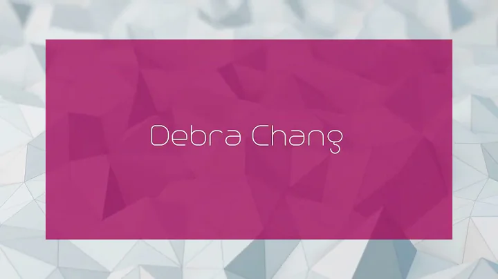 Debra Chang Photo 17