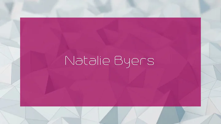 Natalie Byers Photo 17